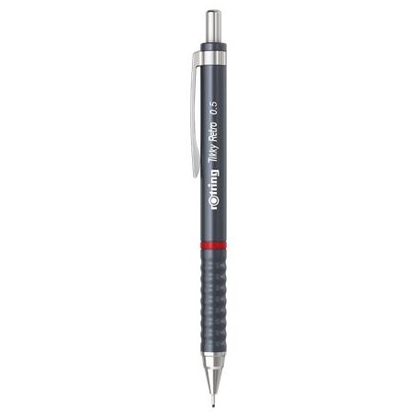 ROTRING Nyomósirón, 0,5 mm, ROTRING "Tikky Retro", szürke