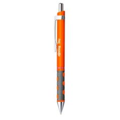   ROTRING Golyóstoll, 0,8 mm, nyomógombos, neonnarancs tolltest, ROTRING "Tikky", kék