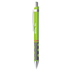   ROTRING Golyóstoll, 0,8 mm, nyomógombos, neonzöld tolltest, ROTRING "Tikky", kék