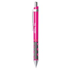   ROTRING Golyóstoll, 0,8 mm, nyomógombos, neon rózsaszín tolltest, ROTRING "Tikky", kék