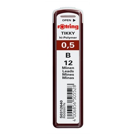 ROTRING Grafitbél, B, 0,5 mm, ROTRING
