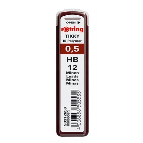 ROTRING Grafitbél, HB, 0,5 mm, ROTRING