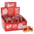 APLI Ragasztószalag, 12 mm x 33 m, APLI "Transparent", átlátszó