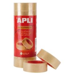   APLI Ragasztószalag, 19 mm x 33 m, APLI "Transparent", átlátszó