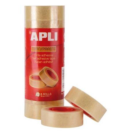 APLI Ragasztószalag, 19 mm x 33 m, APLI "Transparent", átlátszó