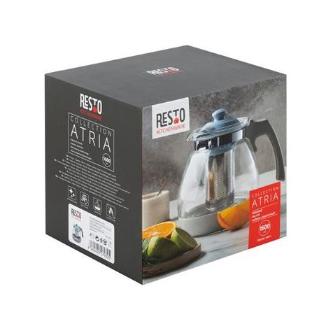 RESTO Teáskanna, belső szűrővel, 1,6 liter, RESTO "Atria 90511"
