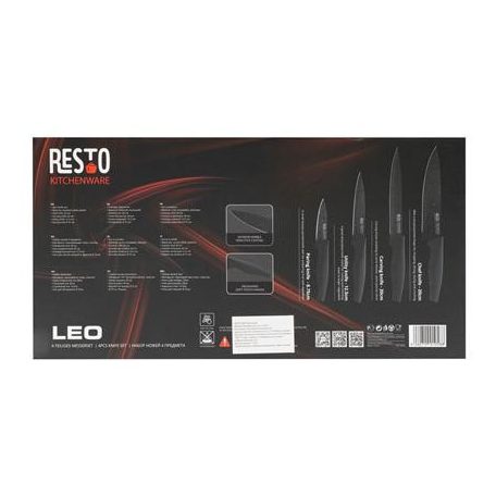 RESTO Késkészlet, 4 db, RESTO "Leo 95504"