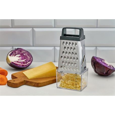 RESTO Konyhai reszelő, 4 oldalú, tárolóval, RESTO "Sham 95412"