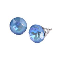  ART CRYSTELLA Fülbevaló, színjátszó kék opál SWAROVSKI® kristállyal, 8 mm, ART CRYSTELLA®