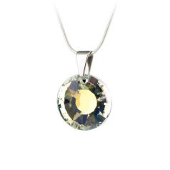   ART CRYSTELLA Nyaklánc, Nap formájú, fehér színjátszós SWAROVSKI® kristállyal, 19mm, ART CRYSTELLA®