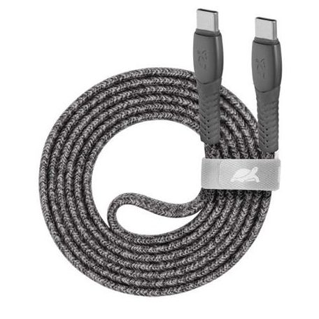 RIVACASE USB kábel, USB-C - USB-C, 1,2 m, RIVACASE "PS6105", szürke