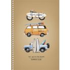 SHKOLYARYK Spirálfüzet, A5, sima, 96 lap, SHKOLYARYK "Student", vegyes