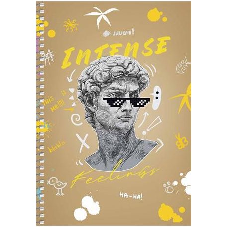 SHKOLYARYK Spirálfüzet, A5, sima, 96 lap, SHKOLYARYK "Student", vegyes