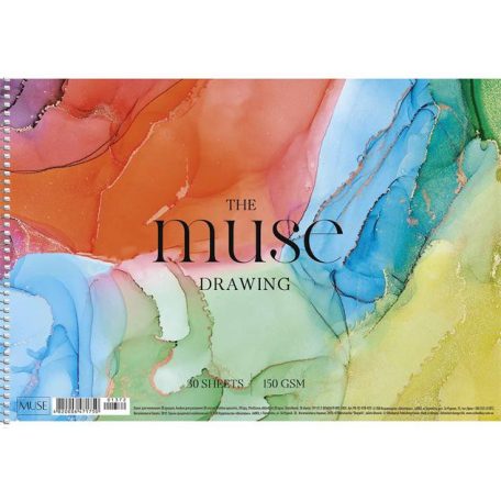 SHKOLYARYK Vázlatfüzet, spirál, A4, 150 g, 30 lap, SHKOLYARYK "Drawing Muse"