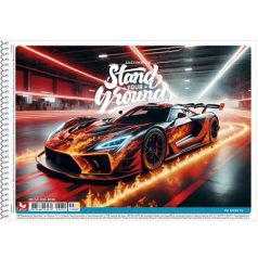   SHKOLYARYK Vázlatfüzet, spirál, A4, 120 g, 30 lap, SHKOLYARYK "Stand your Ground", vegyes