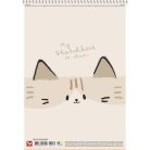 SHKOLYARYK Vázlatfüzet, spirál, A4, 120 g, 30 lap, SHKOLYARYK "My Scetchbook", vegyes