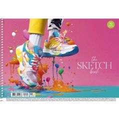   SHKOLYARYK Vázlatfüzet, spirál, A4, 100 g, 30 lap, SHKOLYARYK "the Sketch book"