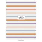 SHKOLYARYK Füzet, tűzött, A4, vonalas, 40 lap, SHKOLYARYK "Ambitions", vegyes