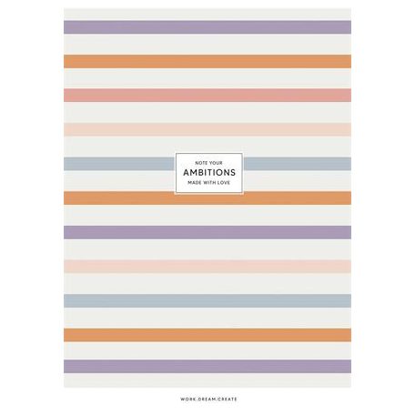 SHKOLYARYK Füzet, tűzött, A4, vonalas, 40 lap, SHKOLYARYK "Ambitions", vegyes