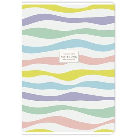 SHKOLYARYK Füzet, tűzött, A4, kockás, 40 lap, SHOLYARYK "Notebook", vegyes