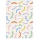 SHKOLYARYK Füzet, tűzött, A4, vonalas, 40 lap, SHOLYARYK "Notebook", vegyes