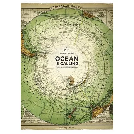 SHKOLYARYK Füzet, tűzött, A4, kockás, 40 lap, SHKOLYARYK "Ocean is Calling", vegyes