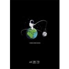 SHKOLYARYK Füzet, tűzött, A5, kockás, 48 lap, SHKOLYARYK "I need more space", vegyes