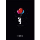 SHKOLYARYK Füzet, tűzött, A5, kockás, 48 lap, SHKOLYARYK "I need more space", vegyes