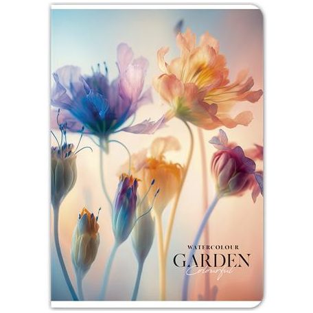 SHKOLYARYK Füzet, tűzött, A5, vonalas, 48 lap, SHKOLYARYK "Tropic Paradise", vegyes