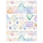 SHKOLYARYK Füzet, tűzött, A5, kockás, 48 lap, SHKOLYARYK "Natural", vegyes