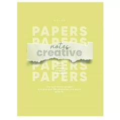   SHKOLYARYK Füzet, tűzött, A5, vonalas, 48 lap, SHKOLYARYK "Notes Creative", vegyes