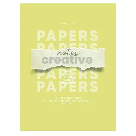 SHKOLYARYK Füzet, tűzött, A5, vonalas, 48 lap, SHKOLYARYK "Notes Creative", vegyes