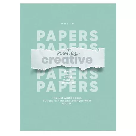 SHKOLYARYK Füzet, tűzött, A5, vonalas, 48 lap, SHKOLYARYK "Notes Creative", vegyes