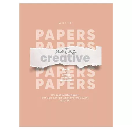 SHKOLYARYK Füzet, tűzött, A5, vonalas, 48 lap, SHKOLYARYK "Notes Creative", vegyes