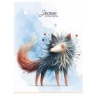 SHKOLYARYK Füzet, tűzött, A5, kockás, 48 lap, SHKOLYARYK "Writes lightly", vegyes