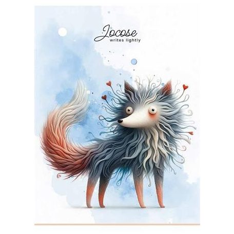 SHKOLYARYK Füzet, tűzött, A5, kockás, 48 lap, SHKOLYARYK "Writes lightly", vegyes