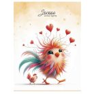 SHKOLYARYK Füzet, tűzött, A5, kockás, 48 lap, SHKOLYARYK "Writes lightly", vegyes