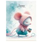 SHKOLYARYK Füzet, tűzött, A5, vonalas, 48 lap, SHKOLYARYK "Writes lightly", vegyes