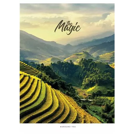 SHKOLYARYK Füzet, tűzött, A5, vonalas, 48 lap, SHKOLYARYK "The Magic", vegyes
