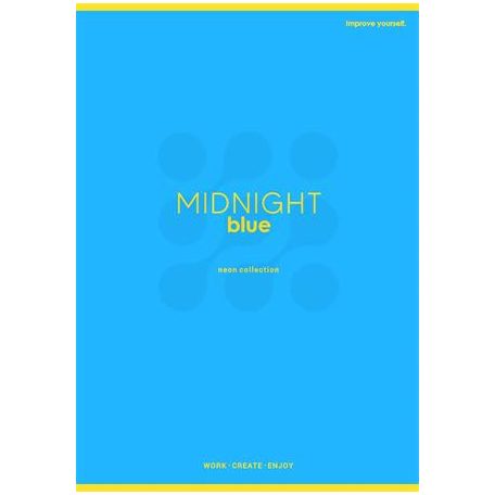 SHKOLYARYK Füzet, tűzött, A4, kockás, 60 lap, SHKOLYARYK "Neon", vegyes