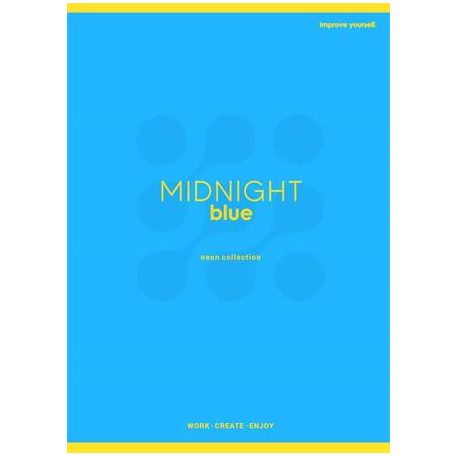 SHKOLYARYK Füzet, tűzött, A5, kockás, 60 lap, SHKOLYARYK "Neon", vegyes