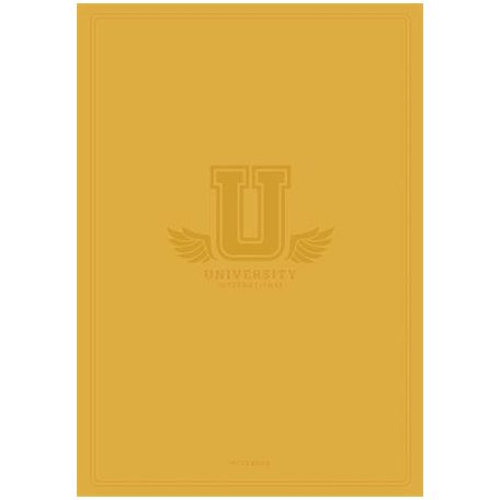 SHKOLYARYK Füzet, tűzött, A4, kockás, 60 lap, SHKOLYARYK "University International", vegyes