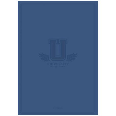 SHKOLYARYK Füzet, tűzött, A4, kockás, 60 lap, SHKOLYARYK "University International", vegyes