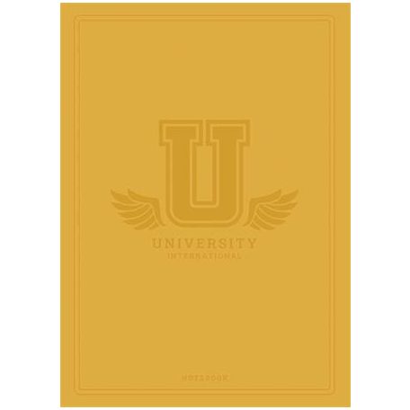 SHKOLYARYK Füzet, tűzött, A5, kockás, 60 lap, SHKOLYARYK "University International", vegyes