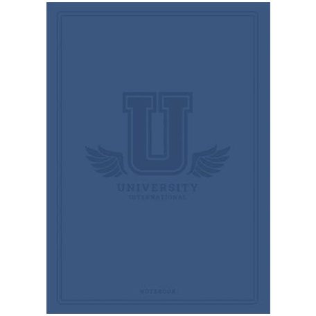 SHKOLYARYK Füzet, tűzött, A5, kockás, 60 lap, SHKOLYARYK "University International", vegyes