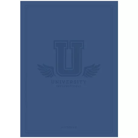 SHKOLYARYK Füzet, tűzött, A5, kockás, 60 lap, SHKOLYARYK "University International", vegyes