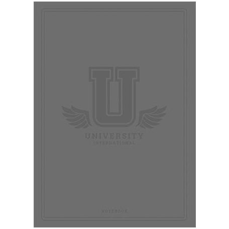 SHKOLYARYK Füzet, tűzött, A5, kockás, 60 lap, SHKOLYARYK "University International", vegyes