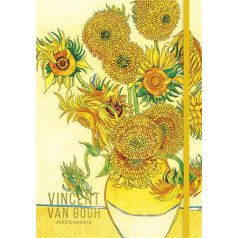   SHKOLYARYK Skiccfüzet, A5, pontrácsos, 80 lap, keményfedeles, SHKOLYARYK, "Klimt&Van Gogh", vegyes