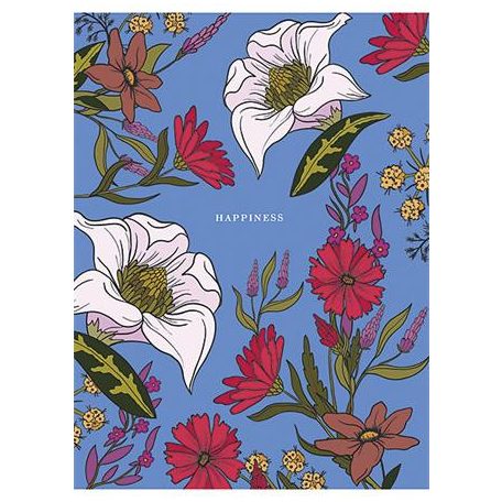 SHKOLYARYK Füzet, tűzött, A5, vonalas, 80 lap, SHKOLYARYK "Happiness", vegyes