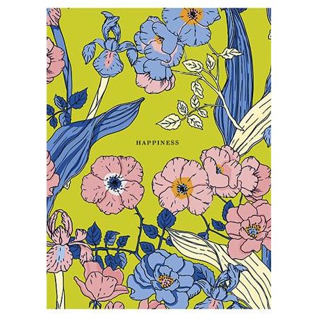 SHKOLYARYK Füzet, tűzött, A5, vonalas, 80 lap, SHKOLYARYK "Happiness", vegyes